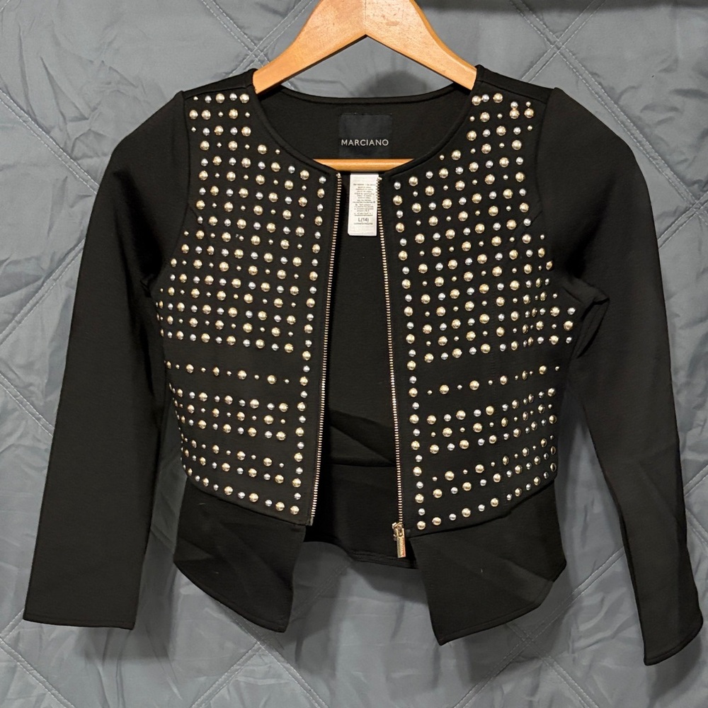 Marciano Black Studded Blazer